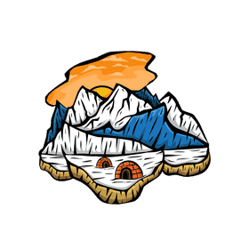 Sunset Snowy Mountain clipart
