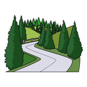 Yellowstone Dunraven Pass clipart