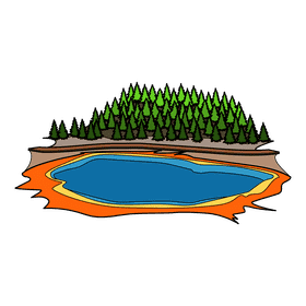 Yellowstone Grand Prismatic clipart