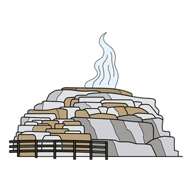 Yellowstone Mammoth Hotspring clipart
