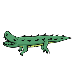 Alligator clipart