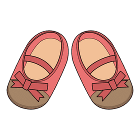 Ballet Shoes Baby Shoes clipart