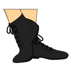 Ballet Shoes High Top clipart