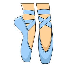 Ballet Shoes Pointe clipart