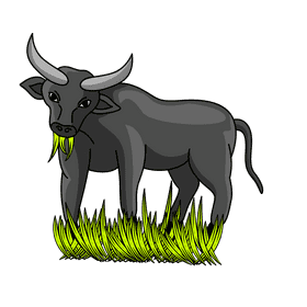 Bull Eat clipart