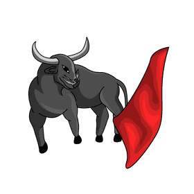 Bull Matador clipart