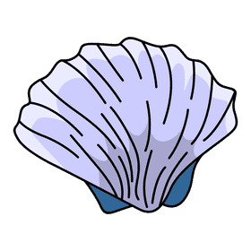 Clam great scallop clipart
