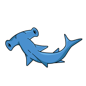 Hammerhead shark clipart