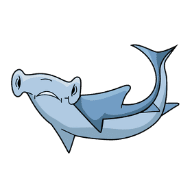 Hammerhead shark clipart
