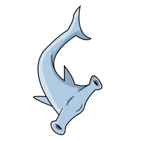 Hammerhead shark clipart