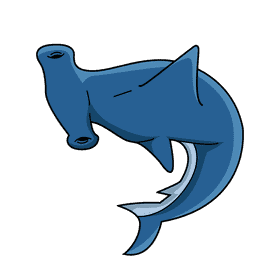 Hammerhead shark clipart
