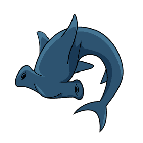 Hammerhead shark clipart