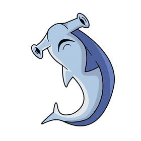 Hammerhead shark clipart