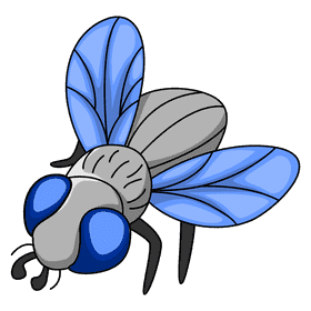 Housefly pearching clipart