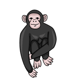 Chimpanzee clipart