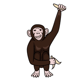 Chimpanzee clipart