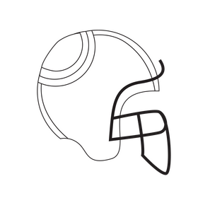 American football player black and white clipart vector free download