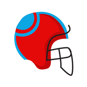 American football helmet clipart