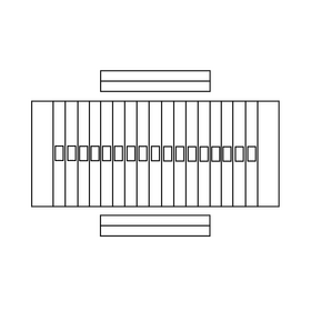 American football field black and white clipart