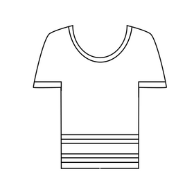 American football shirt black and white clipart
