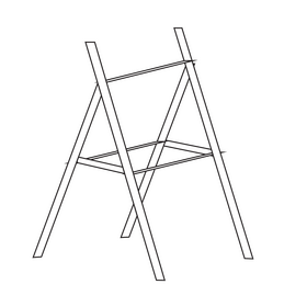 Archery stand target black and white clipart