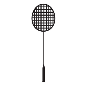 Badminton Rackets Black And White Clipart Free Download