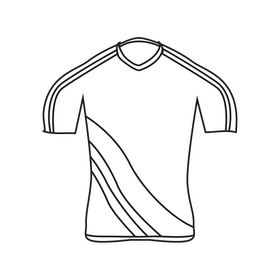 Badminton t shirt black and white clipart