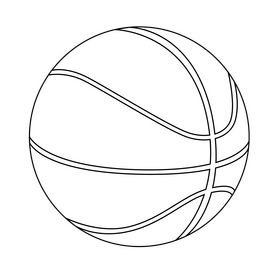 Basketball court black and white clipart free download