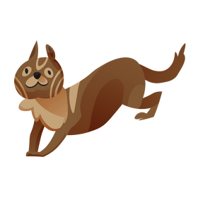 Cute chipmunk smile clipart