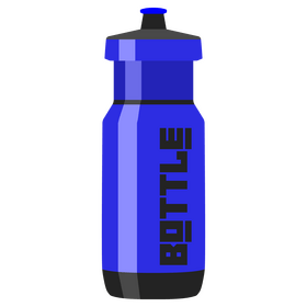 Cycling water bottle clipart