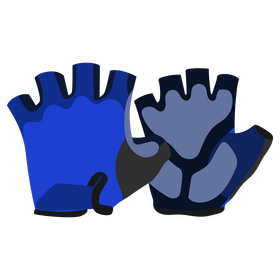Cycling gloves clipart