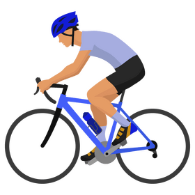 Cycling riding bike clipart