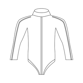 Fencing kit black and white clipart