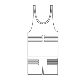 Field hockey jersey black and white clipart