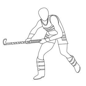 Field hockey ball black and white clipart free download