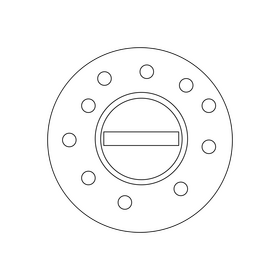 Field hockey ball black and white clipart