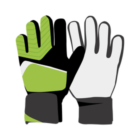 Goalkeeper gloves clipart