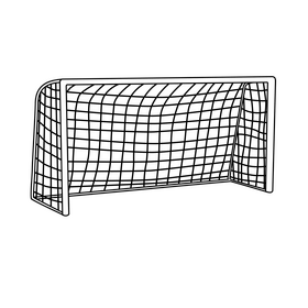 Football goal illustration black and white clipart free download