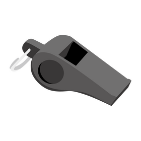 Referee whistle clipart