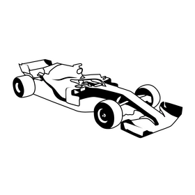 Formula 1 racing shoes black and white clipart free download