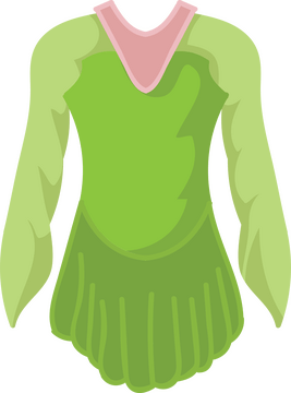 Gymnastics dress clipart