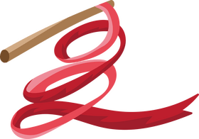 Rhythmic gymnastics rope clipart