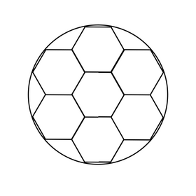 Handball Ball black and white clipart vector free download