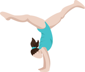 Gymnast girl clipart