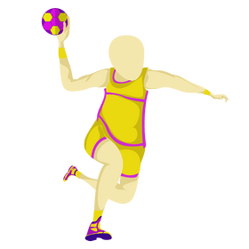 Handball player clipart