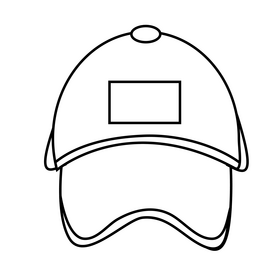 Mma cap black and white clipart