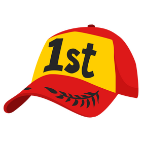 Motogp winner cap clipart