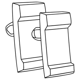 Rugby tackle bags black and white clipart