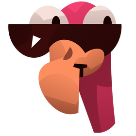 Cool condor with sunglasses clipart