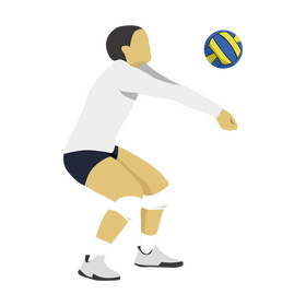 Volleyball player clipart